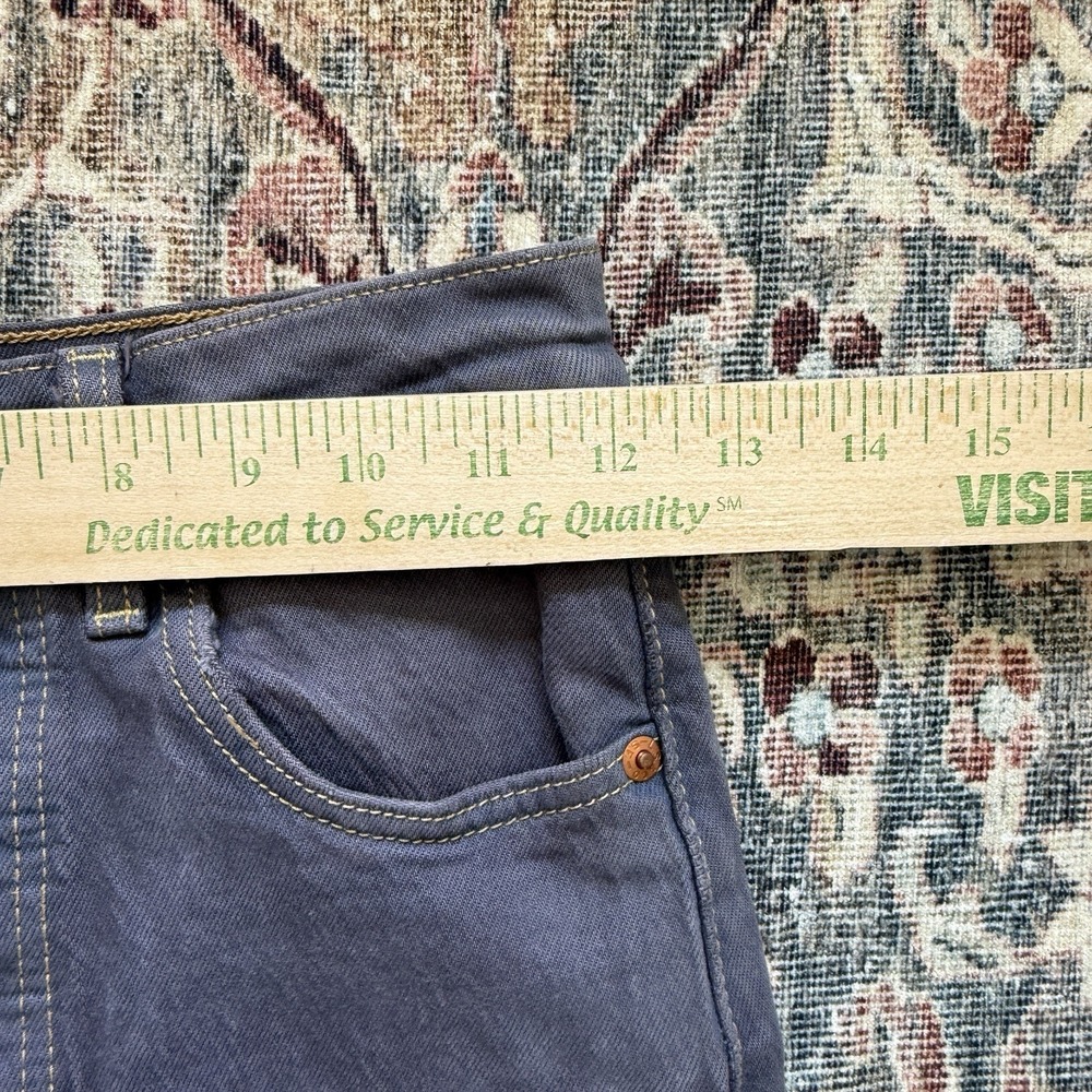 Levis Ribcage Straight Jean Size W24 L27 Gray High Rise Button Fly Cropped Retro - Picture 9 of 13